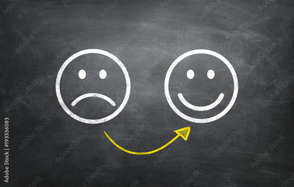 Unzufrieden Glücklich StockFoto Adobe Stock