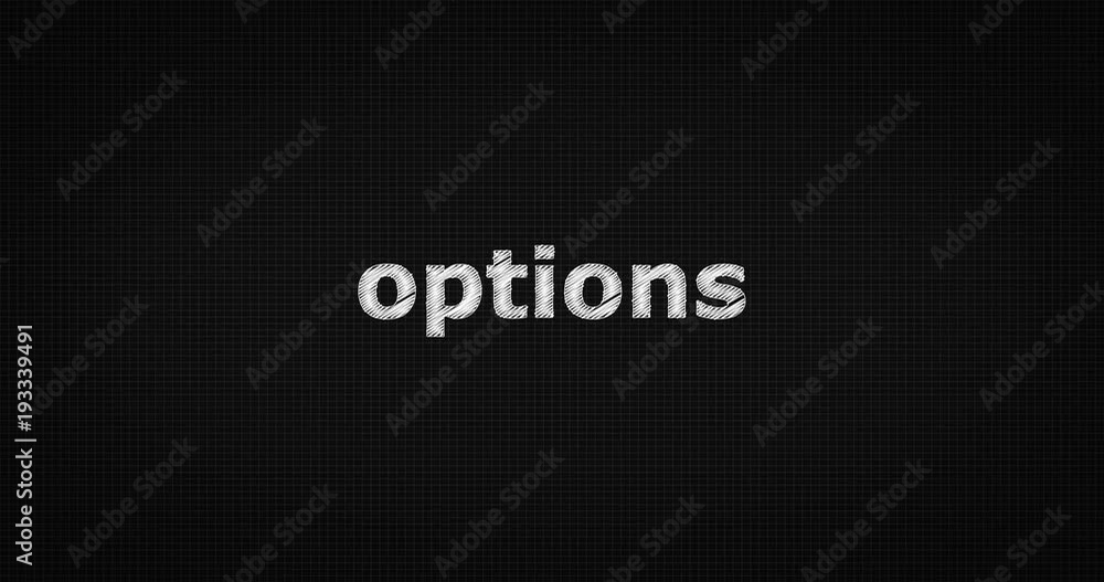 Writing or sketching a word OPTIONS Writing or sketching a word OPTIONS