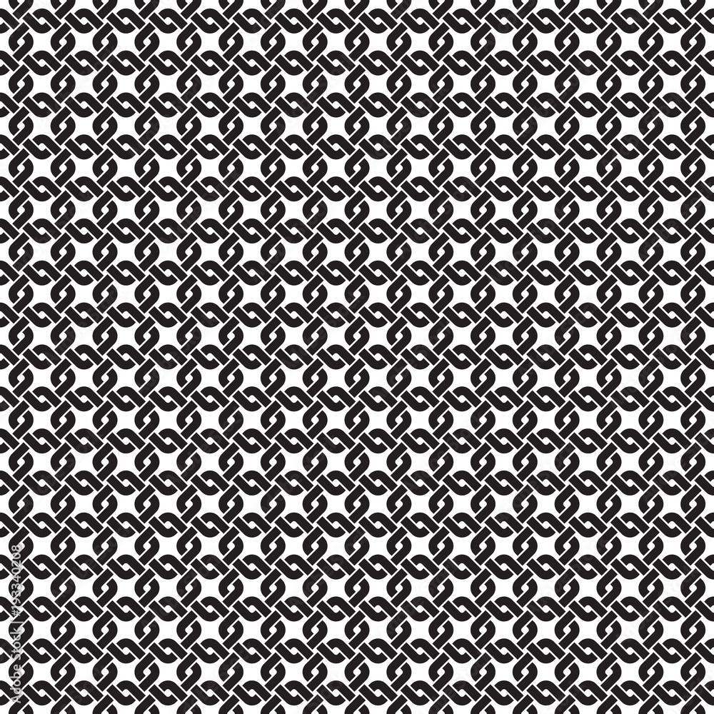 Seamless rounded square intersecting pattern