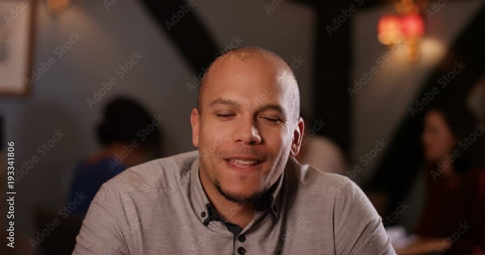 4K Young man making small talk on a date in restaurant. As seen from his date's point of view 4K Young man making small talk on a date in restaurant. As seen from his date's point of view