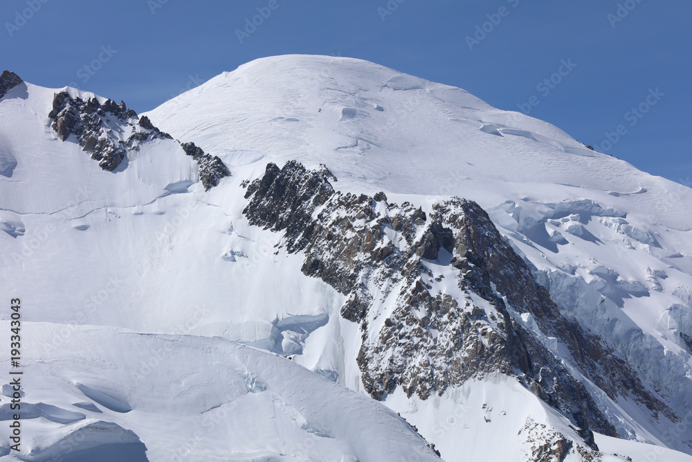 Mont Blanc Summit from Aiguille du Midi. France