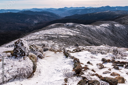 A wonderful trail leading over Mount Pierce in the White Mountains of New Hampshire. 