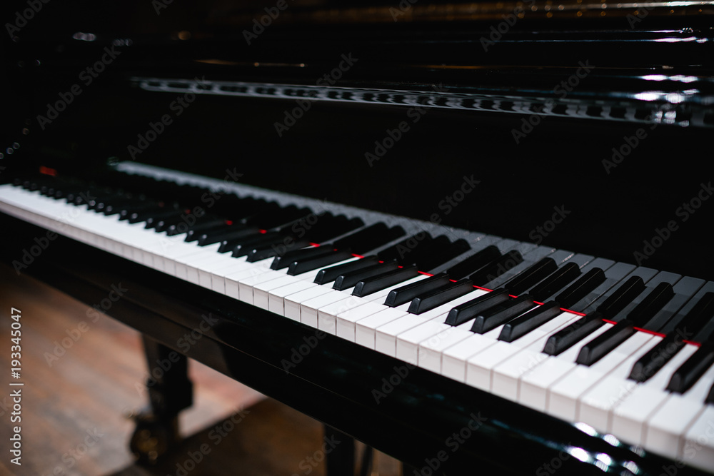 Beautiful close-up of piano keys Beautiful close-up of piano keys