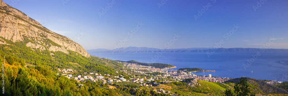 Panorama of Croatia coast, landscape