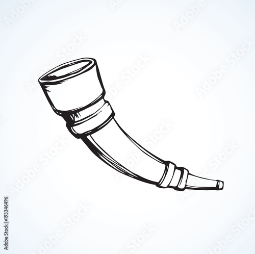 Car mirror. Vector drawing