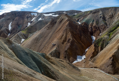 Volcanic mountains of Landmannalaugar in Fjallabak Nature Reserve. Iceland