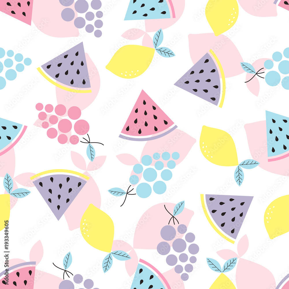 abstract pattern with fruit abstract pattern with fruit