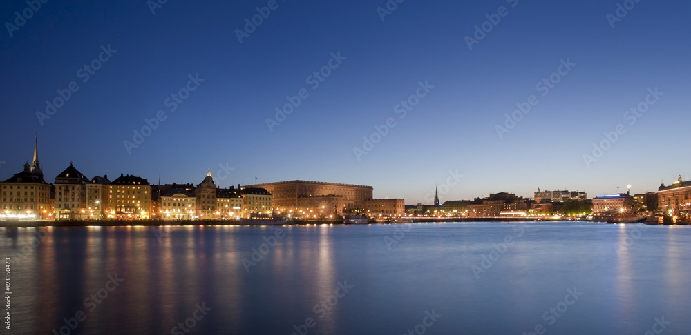 Panorama photo of Stockholm City