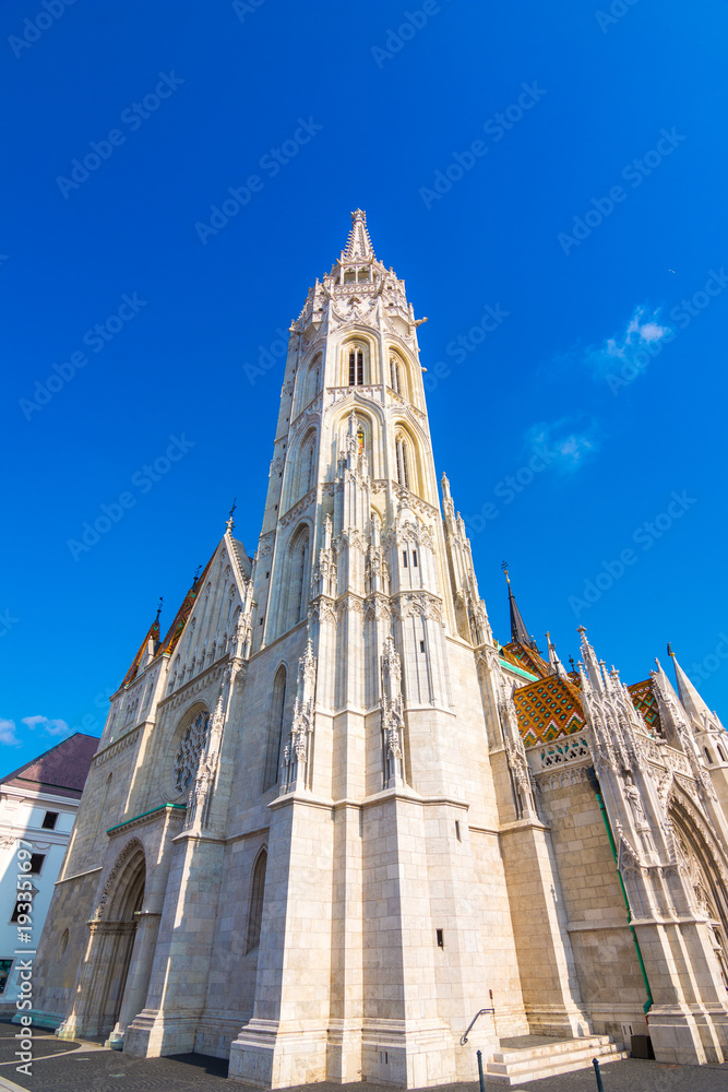 St. Matthias Church in Budapest. One of the main temple in Hungary.
St. Matthias Church in Budapest. One of the main temple in Hungary at fishermens towers
