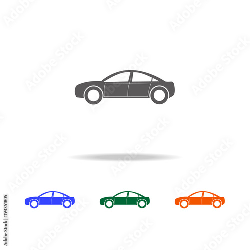 Small hatchback icon. Types of cars Elements in multi colored icons for mobile concept and web apps. Icons for website design and development  app development