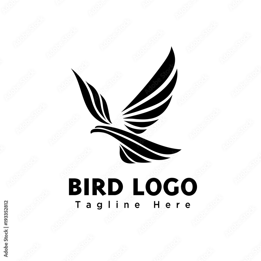 abstract classic elegant Eagle bird fly logo