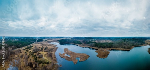 Panorama of lake and islands