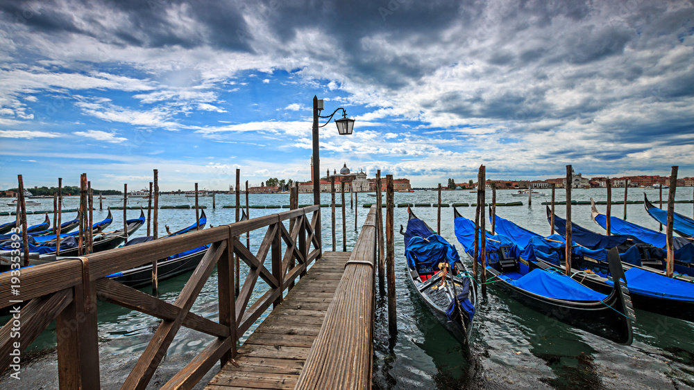 Venice`s gondolas