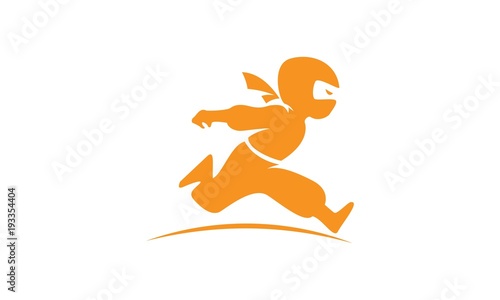 Ninja Kids Character Logo 