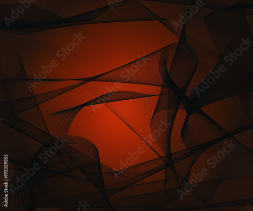 Abstract stylish background with plastic black meshed shapes, creative vector illustration