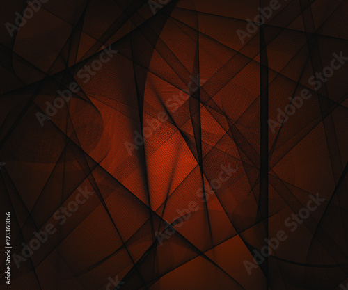 Abstract stylish background with plastic black meshed shapes, creative vector illustration