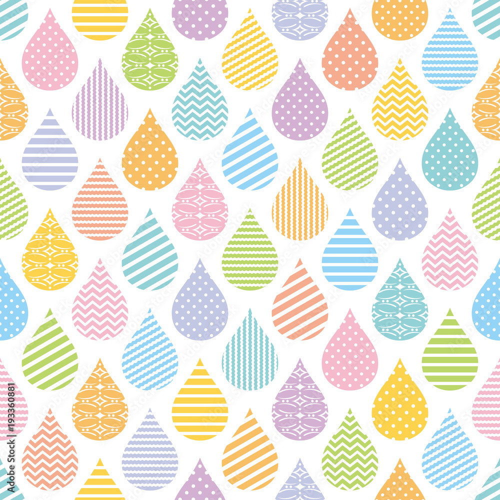 しずく 雨イメージ カラフル 背景 Stock ベクター Adobe Stock