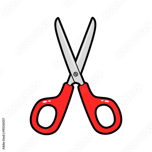 Scissors vector cartoon