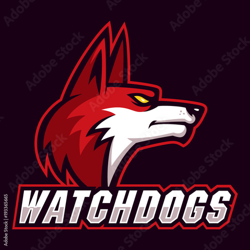 Watch dogs sign and symbol logo vector