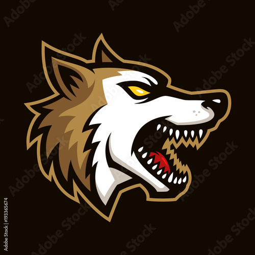 Wild dogs sign and symbol logo vector