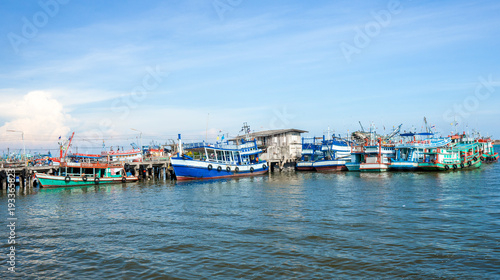 Ferry harbor to Samed Island , Rayong, Thailand