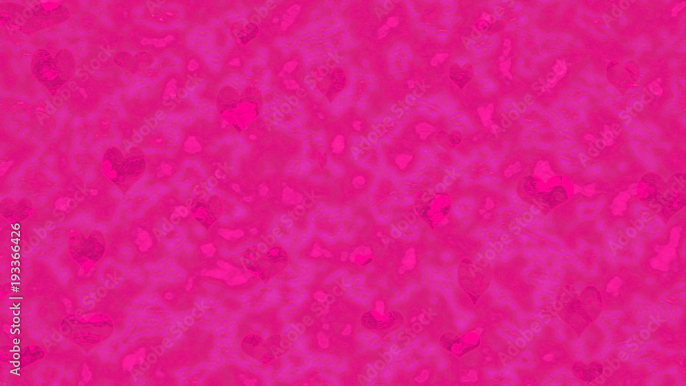 Cranberry pink texture with paint spatters and subtle floating heart shapes