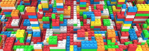 Plastic building blocks