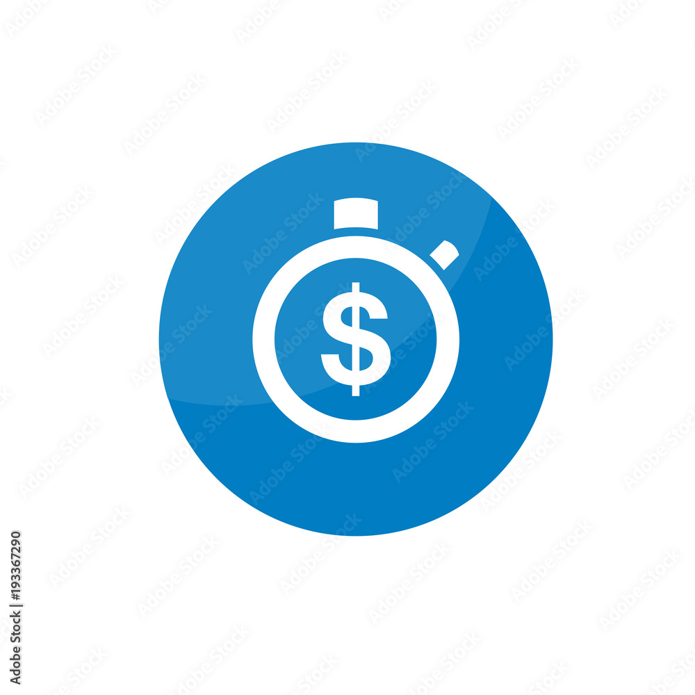 Simple Flat Minimalist Alarm Timer Watch App Icon Simple Flat Minimalist Alarm Timer Watch App Icon