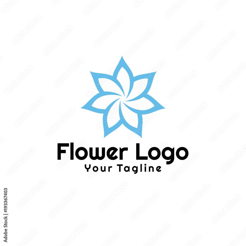 Beauty flowers logo Template Vector