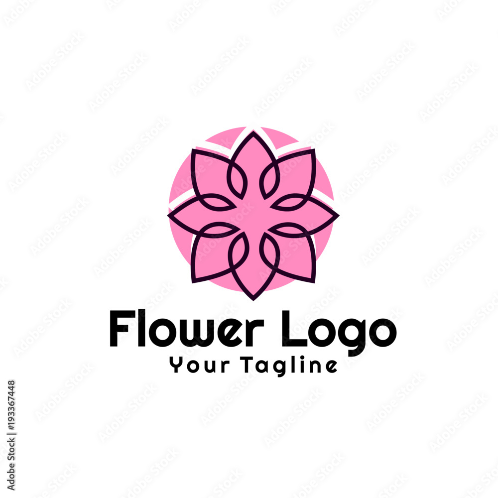 Beauty flowers logo Template Vector Beauty flowers logo Template Vector