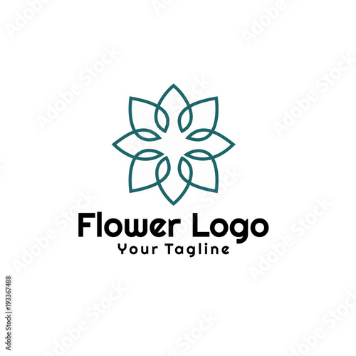 Beauty flowers logo Template Vector