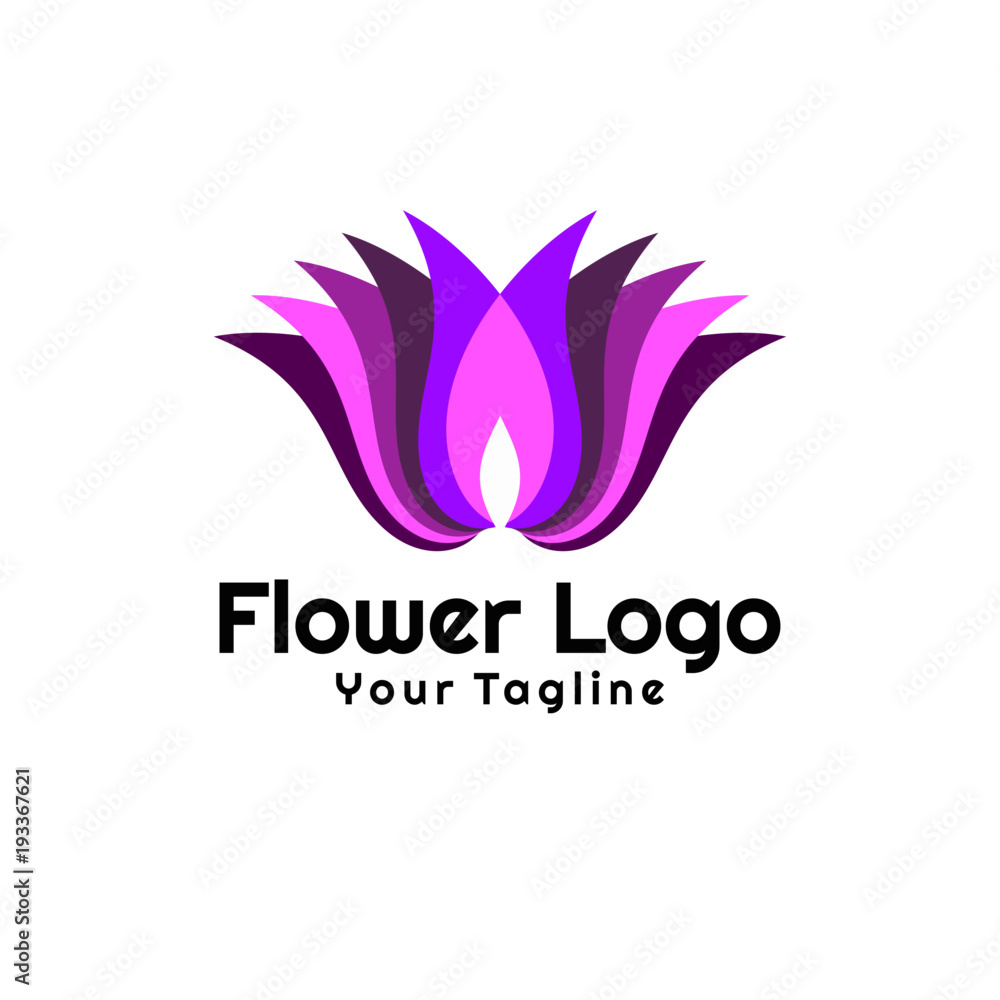Fototapeta premium Beauty flowers logo Template Vector