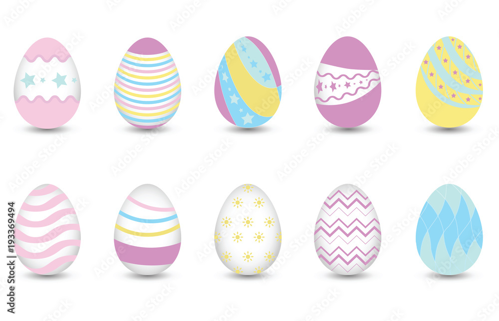 Easter eggs for decoration .