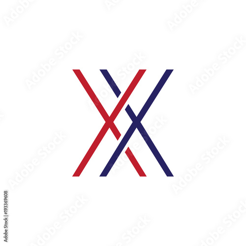 XX Letter Line Logo Element