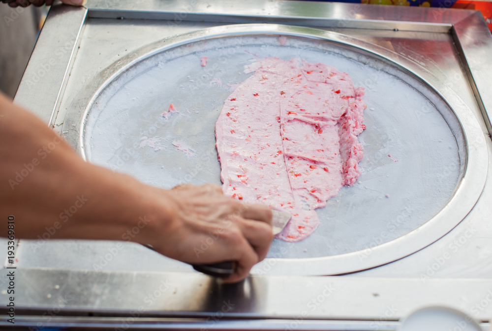 thai fruit ice cream