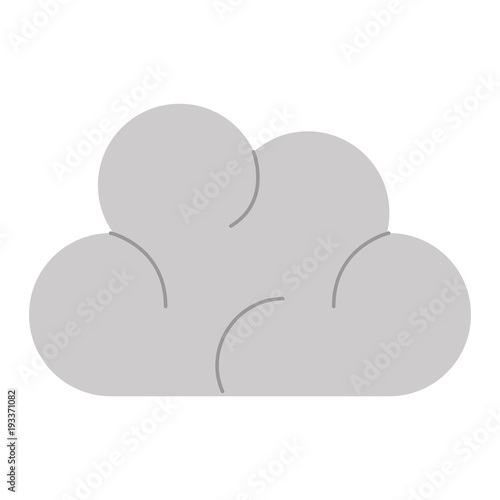 cloud silhouette isolated icon vector illustration design