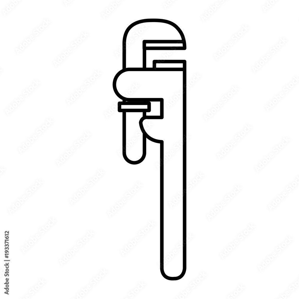 plumbing wrench isolated icon vector illustration design plumbing wrench isolated icon vector illustration design