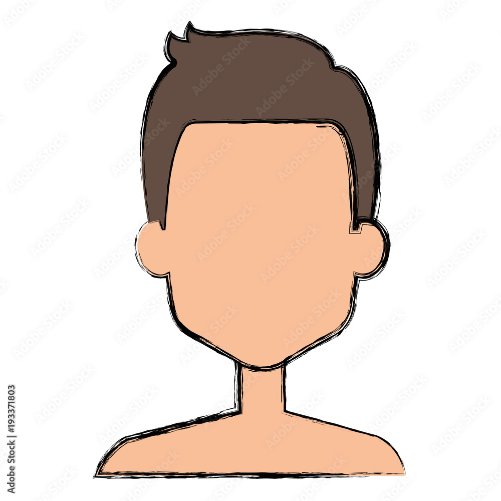 young man shirtless avatar character vector illustration design young man shirtless avatar character vector illustration design