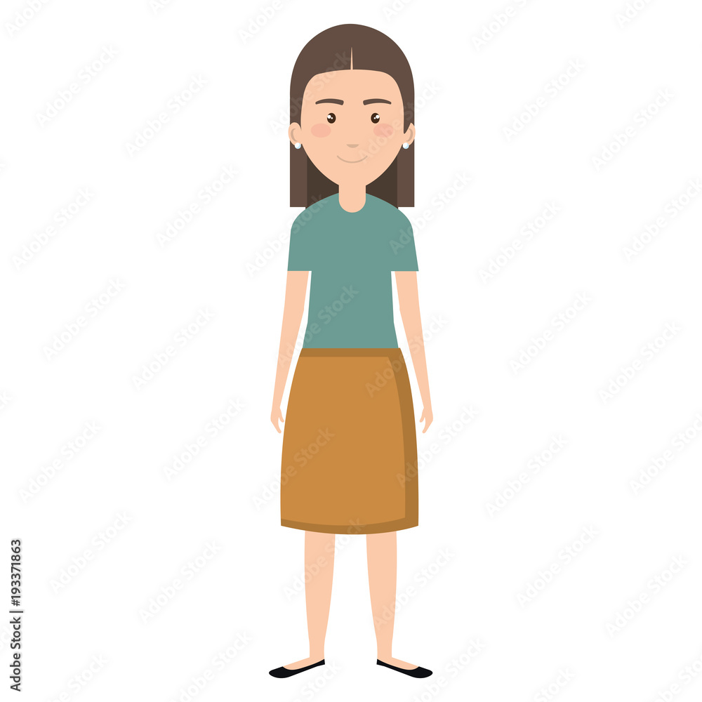 young and casual woman character vector illustration design young and casual woman character vector illustration design