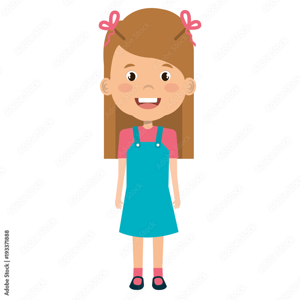 cute and little girl vector illustration design cute and little girl vector illustration design