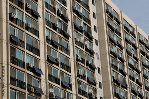 Solar panels on a apartment 