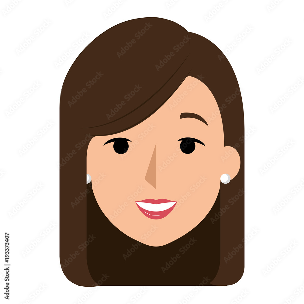 young head woman character vector illustration design young head woman character vector illustration design