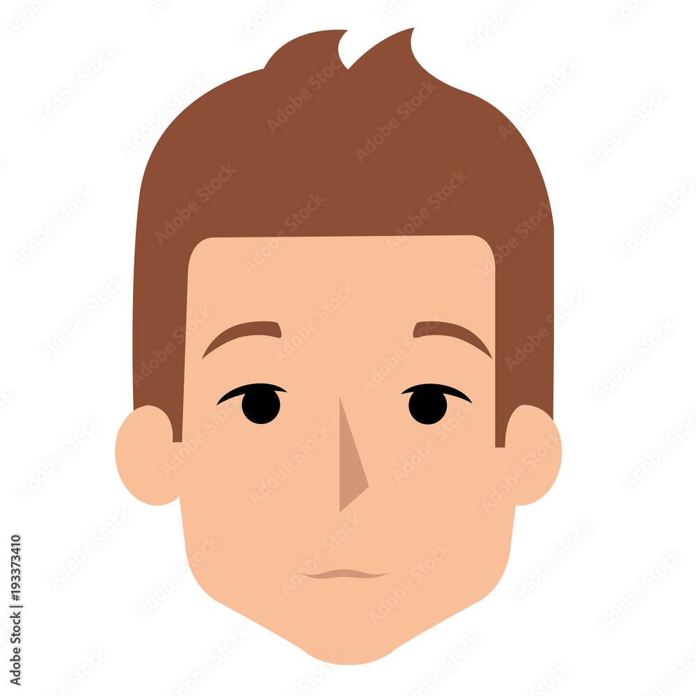young man head avatar character vector illustration design young man head avatar character vector illustration design