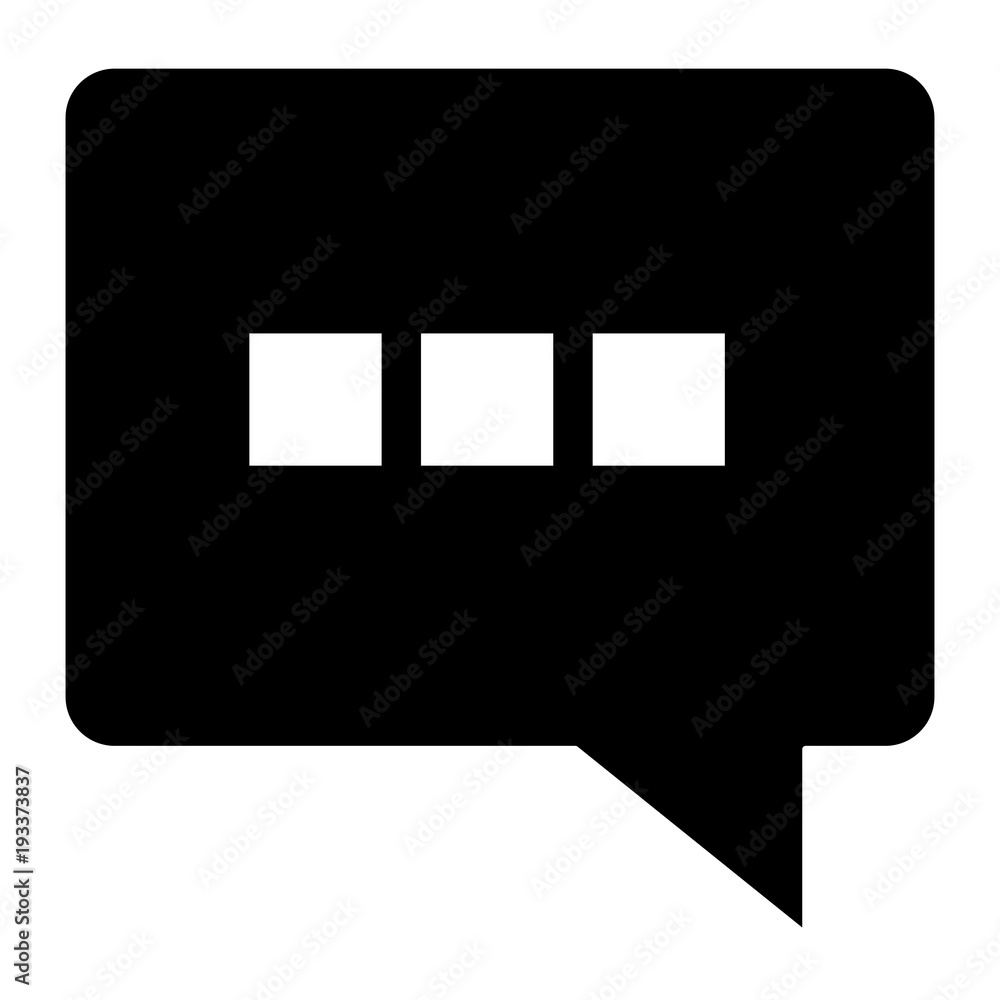 Fototapeta premium speech bubble message icon vector illustration design