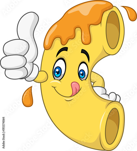 Macaroni and Cheese Cartoon Character