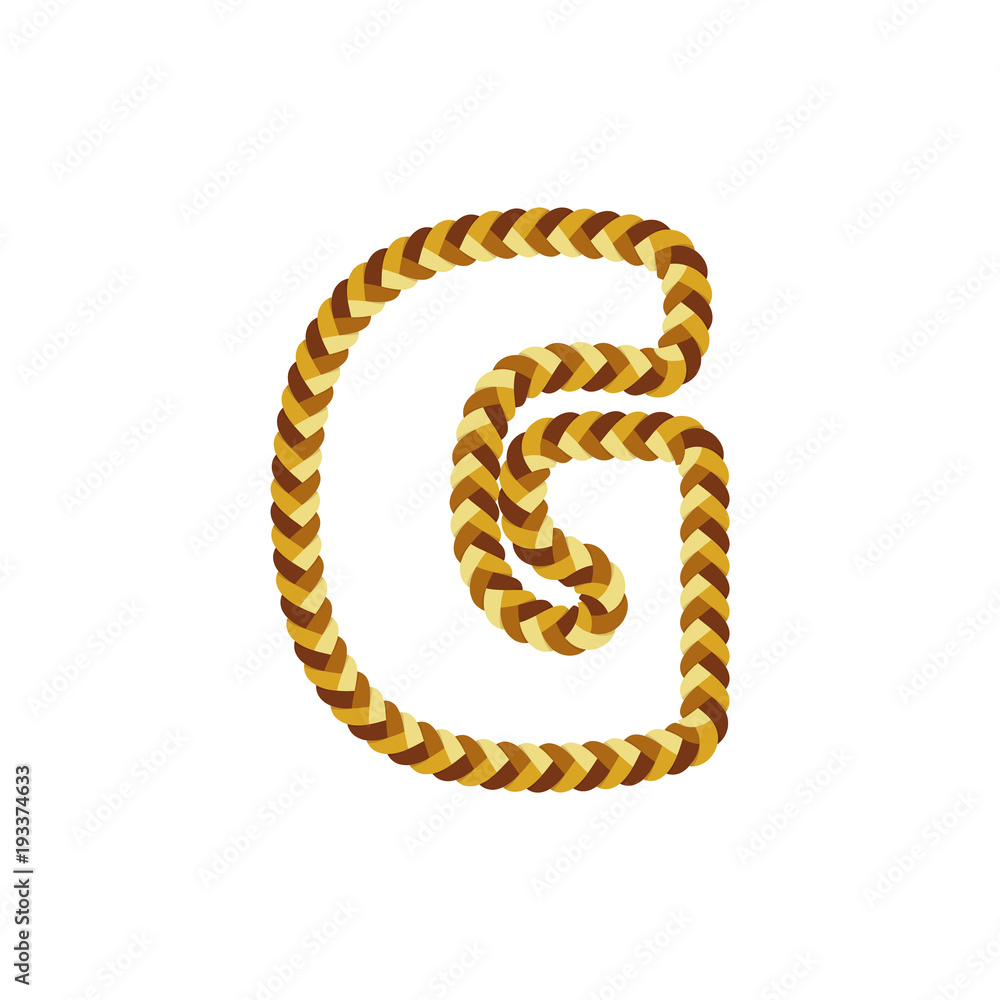 G Braid Letter Logo Icon Design G Braid Letter Logo Icon Design
