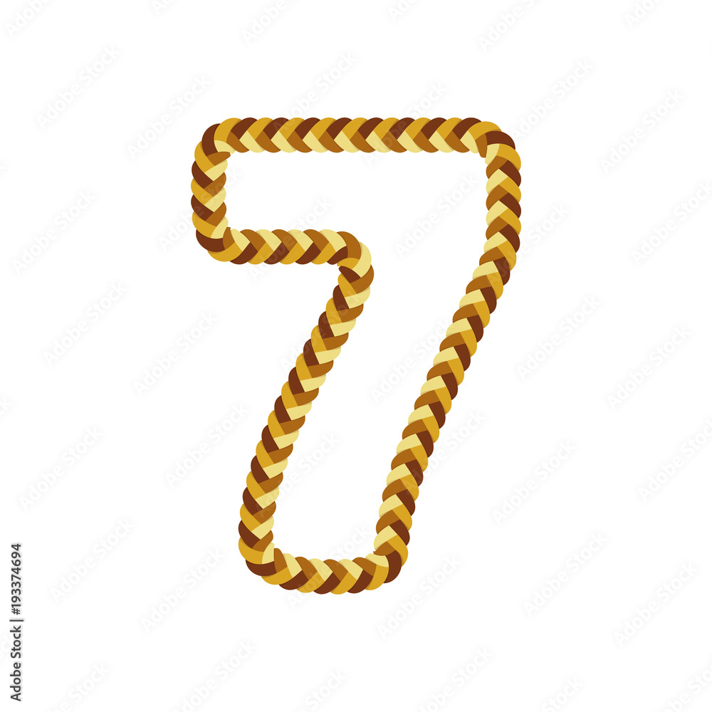 7 Braid Letter Logo Icon Design 7 Braid Letter Logo Icon Design