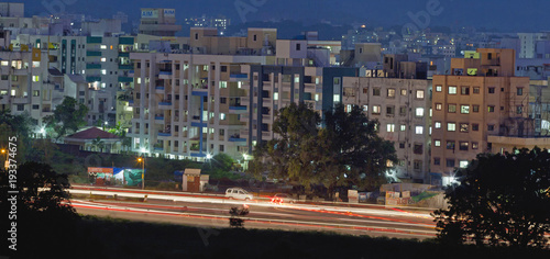 Night street view, Pune