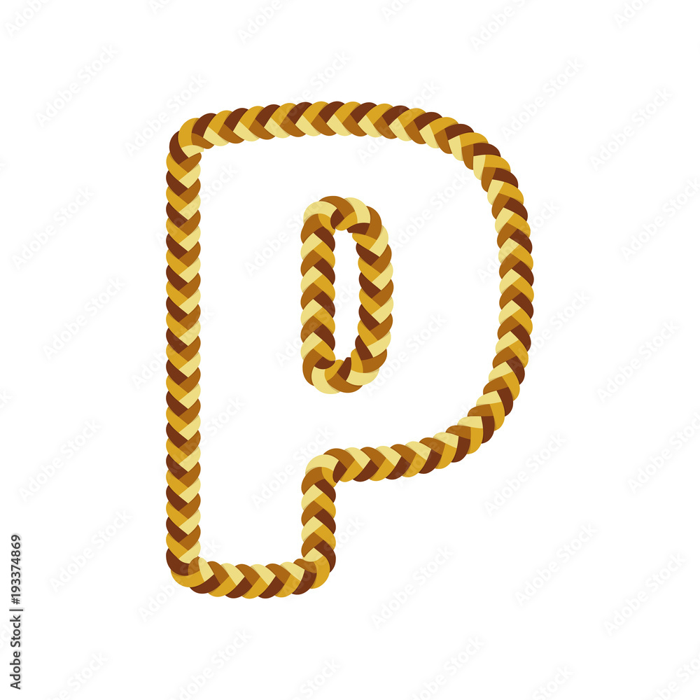 P Braid Letter Logo Icon Design P Braid Letter Logo Icon Design