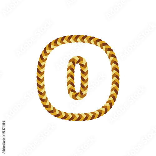 O Braid Letter Logo Icon Design